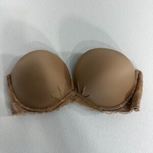 Victoria’s Secret fabulous by Victoria’s secret strapless bra tan size 34D